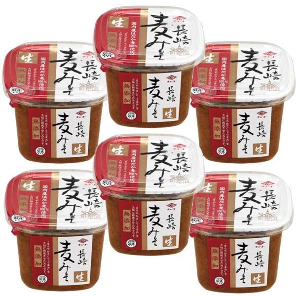 みそ チョーコー醤油 長崎麦みそ 生味噌 国産はだか麦 500g×6個 : 吉祥
