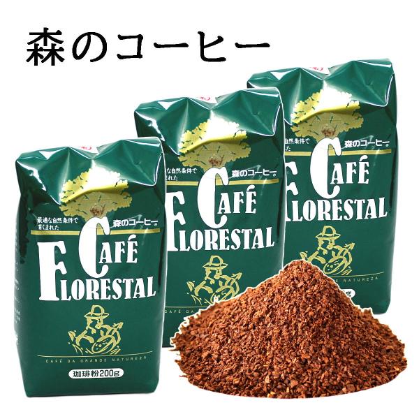 カフェーパウリスタ 森のコーヒー  日東珈琲 レギュラー珈琲 中挽き粉 3個