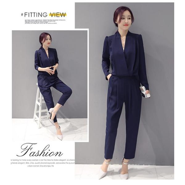 パンツドレス パンツスーツ スーツ ブラウス パーティードレス レディース セットアップ セットアップ風 グレー 紺色 黒 結婚式 二次会 着痩せ Ol通勤 Buyee Buyee Japanese Proxy Service Buy From Japan Bot Online