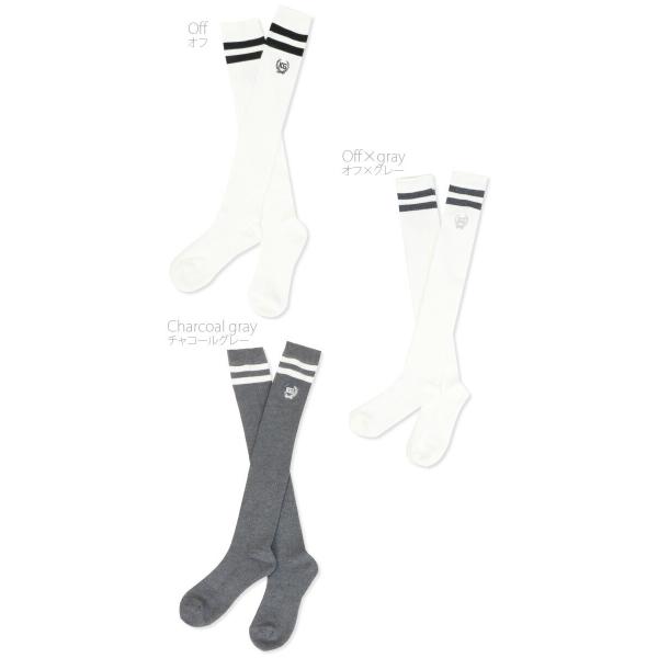 ニーハイソックス 日本製 ライン入りリブニーハイソックス ゴルフウェア レディース 靴下 ライン ソックス ニーハイソックス オフ 白 ブラック 黒 グレー Buyee Buyee 日本の通販商品 オークションの代理入札 代理購入