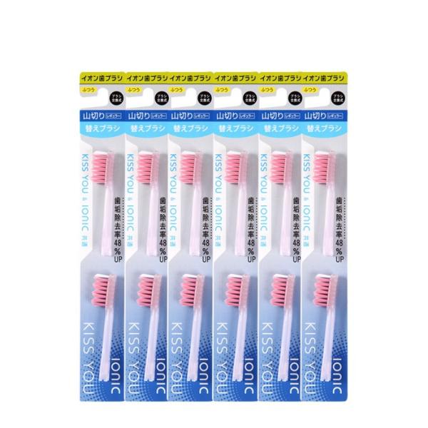 山切りレギュラー替え2本入り6セットまとめてお買い得なセット商品になります。替えブラシ月1回の交換で12本で1年分！○ブラシの特長：山切りレギュラーは歯と歯の隙間にフィットする山切りカットです。全面山切りになっているので、歯間がスッキリ磨け...