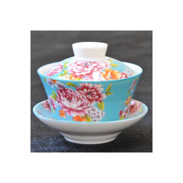 食器茶器花布柄蓋碗ブルー Buyee 日本代购平台 产品购物网站大全 Buyee一站式代购bot Online