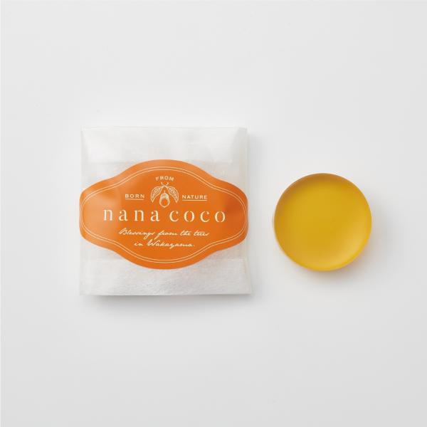 【お試し用】無添加 洗顔石鹸 nanacoco石鹸(オレンジ) 15g 馬油 木酢石鹸 携帯用 トラベル 旅行 乾燥肌 保湿 しっとり 敏感肌 ニキビケア 低刺激 日本製 洗顔