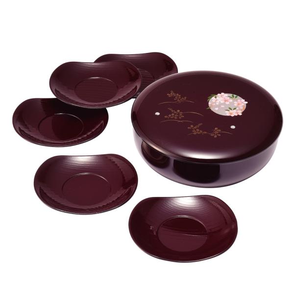 菓子器 蓋付き・茶托セット 円華 お菓子入れ おしゃれ かわいい 来客