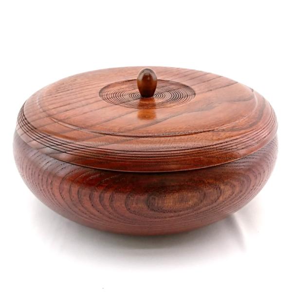 菓子器 蓋付き DX 木製 21cm お菓子入れ おしゃれ 来客菓子器 | JChere