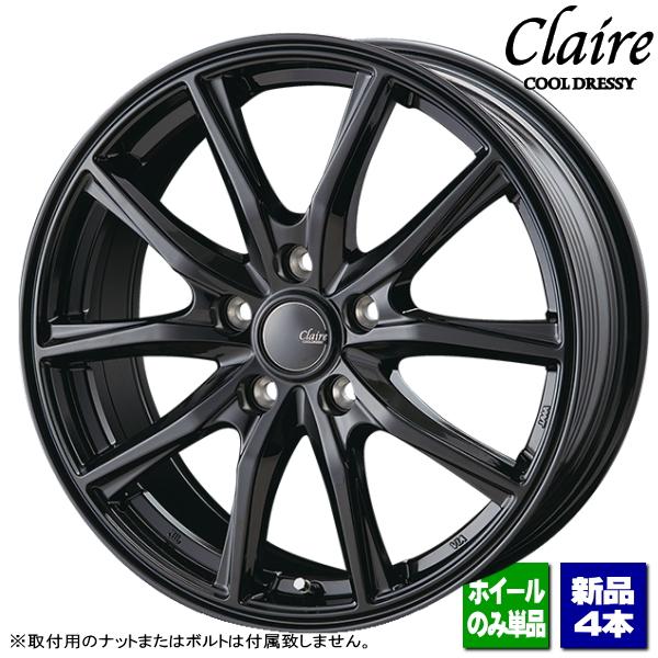 CX-5/CX-8/ヤリスクロス/etc 新品ホイールのみ4本 Claire GZ-10 17インチ 7.0J +48 5H 114.3P BK ▲個人宅宛ては別途送料▲