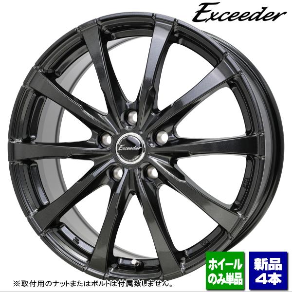 トヨタ アルファード ヴェルファイア 40系 新品ホイールのみ4本 Exceeder E08 17インチ 7.0J +40 5H 120P GGM ▲個人宅宛て