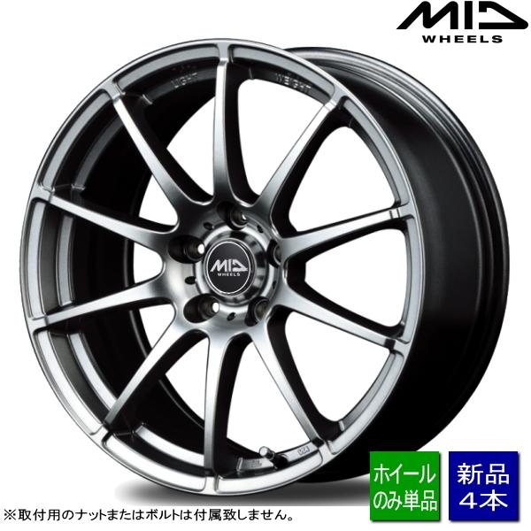 スバル XV GT系/etc 新品ホイールのみ4本 SCHNEIDER StaG 17インチ 7.0J +53 5H 100P MG ▲個人宅宛ては別途送料▲