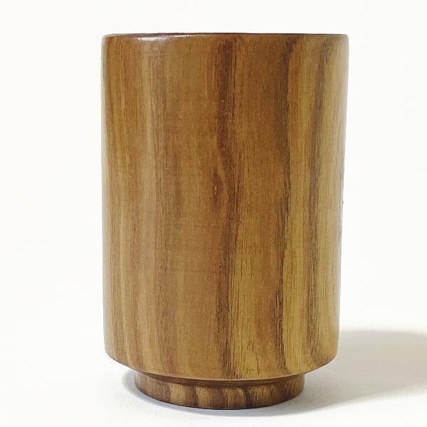 木製 ゆのみ 大 えんじゅの木製 北海道 国産 北海道産 湯飲み 湯呑み  