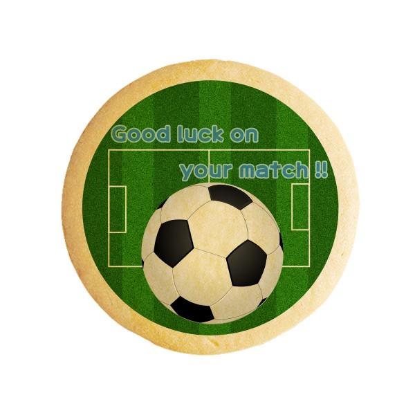 メッセージクッキーgood Luck On Your Match サッカー プチギフト 進学 入学 ショークッキー Cc 4 スイーツ 洋菓子工房フォチェッタ 通販 Yahoo ショッピング