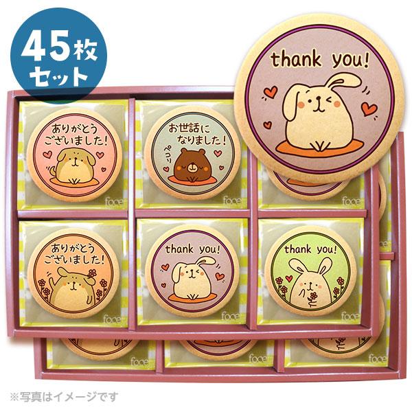 転勤 退職 お礼 お菓子 動物 メッセージクッキー45枚セット 箱入り ご挨拶 ギフト 送料無料 個包装 Supersport Tn