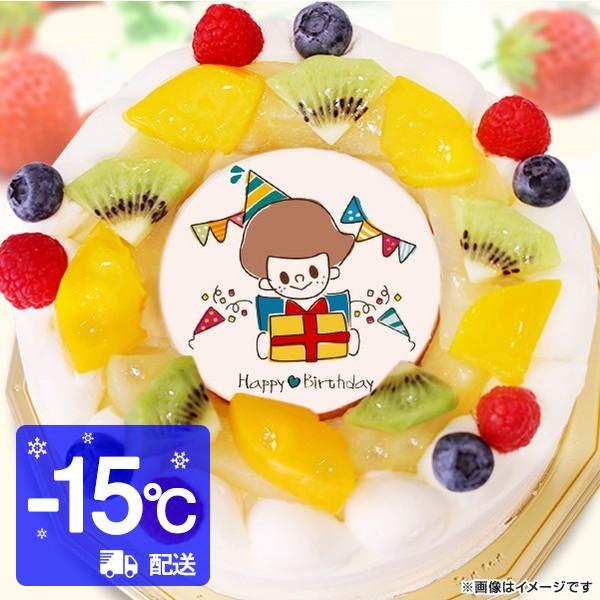 誕生日ケーキ Happy Birthday Boy 生クリーム 6号サイズ 6 8名分 イラストケーキ 宅配 プレゼント フォチェッタ Pc 305 N6 スイーツ 洋菓子工房フォチェッタ 通販 Yahoo ショッピング