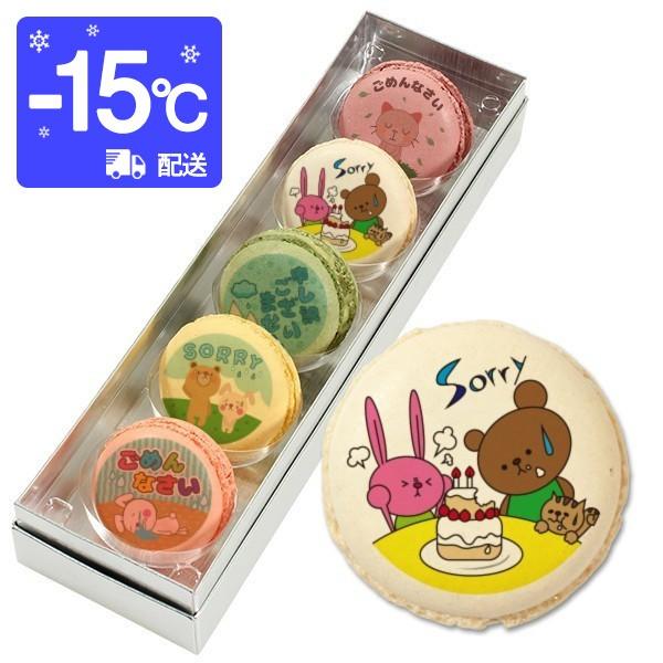 お詫び ごめんなさい… メッセージマカロン 5個セット お菓子