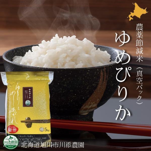 ゆめぴりか 農薬節減米 白米5kg 令和7年度北海道産（真空パック）（旭川 川添農園）