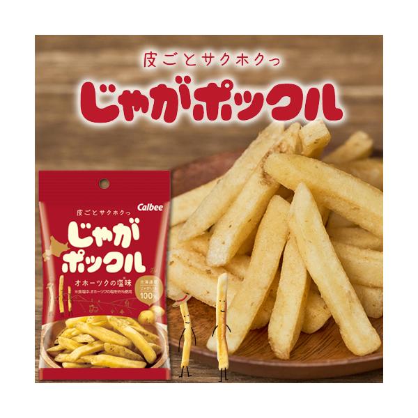 カルビー じゃがポックル【オホーツクの塩味】パーソナルタイプ 33g　スナック おやつ お菓子 ギフト プレゼント 北海道 お土産 お取り寄せ