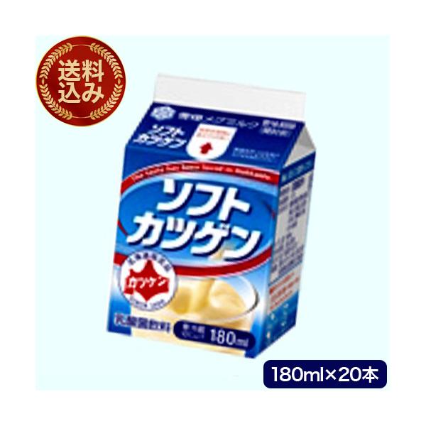 ＜送料込＞雪印メグミルク ソフトカツゲン 180ml×20本セット  発送まで１週間ほどご予定願います がっちりマンデーで紹介 北海道 乳酸菌飲料 ご当地ドリンク