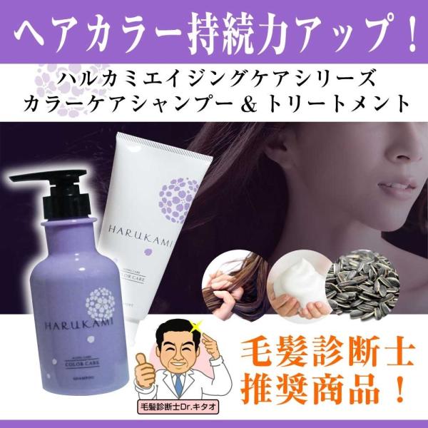ハルカミ カラーケア シャンプー トリートメント付 ヘアカラー 褪色 ケラチン ヘマチン ヒマワリ種子 ノンシリコン 送料無料 おまけ付 Jun Harukami Cct Set 毛髪診断士のお店キタオヘアストア 通販 Yahoo ショッピング