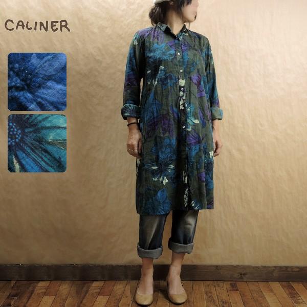 完売しました Caliner カリネ 微起毛 コットンスラブ 花柄カモフラ風プリント 長袖ワンピース 着太郎ヤフー店 通販 Yahoo ショッピング