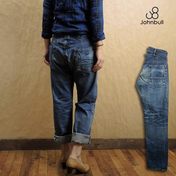 ジョンブル Johnbull レディース ライトオンス デニム ワイド ワーク