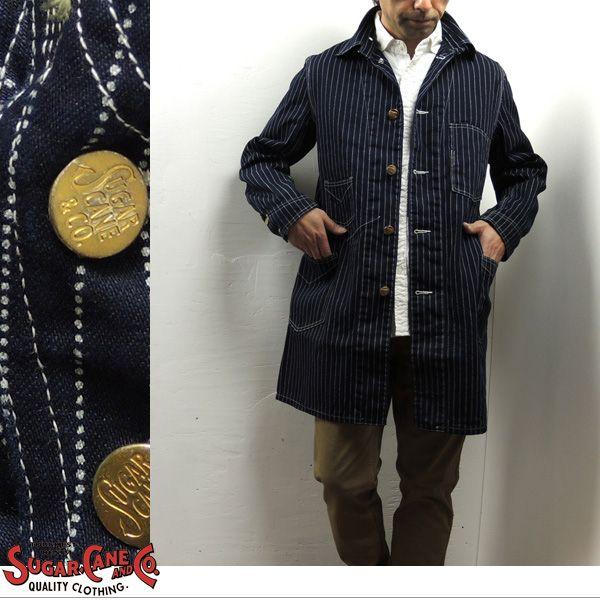 SUGAR CANE シュガーケーン ウォバッシュストライプ レイル SUGAR CANE シュガーケーン ウォバッシュストライプ レイル