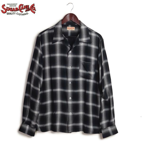 SUGAR CANE シュガーケーン レーヨン オンブレー チェック 長袖