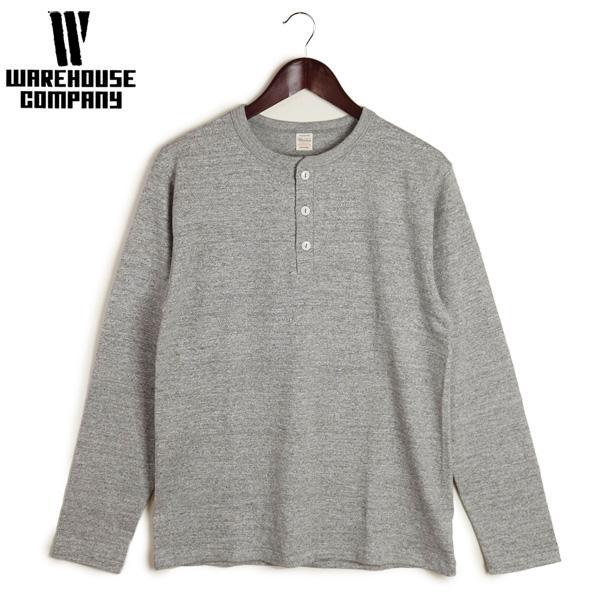 WAREHOUSE（ウエアハウス） 長袖ヘンリーネック Tシャツ Lot.5907