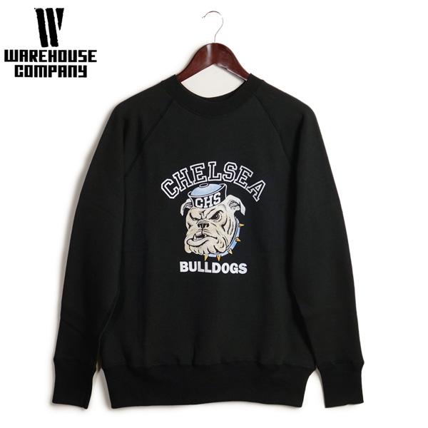 WAREHOUSE ウエアハウス フロッキープリント ラグラン クルー WAREHOUSE ウエアハウス フロッキープリント ラグラン クルー