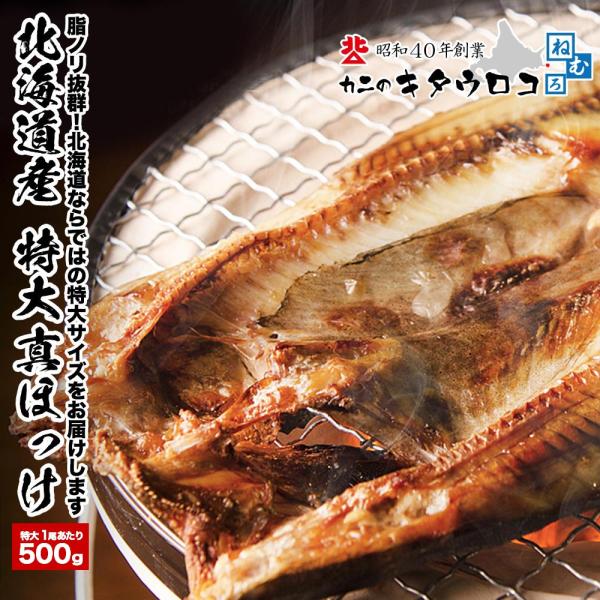 北海道産 特大 真ほっけ 開き 一夜干し 500g前後 送料別 干物 父の日 お中元