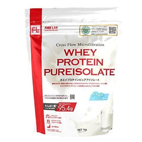 他サイト： ファインラボ ホエイプロテイン ピュアアイソレート 1kg プレーン風味の商品画像