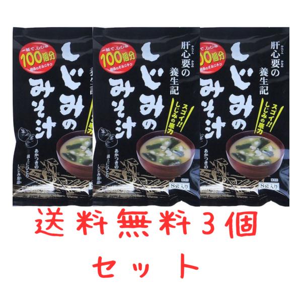 しじみのみそ汁 3袋 シジミ スープ 東海農産 トーノー レターパック配送