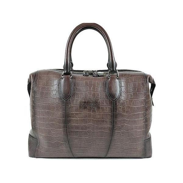SANTONI（サントーニ） ◇サントーニ◇クロコ型押し ブリーフボストン 