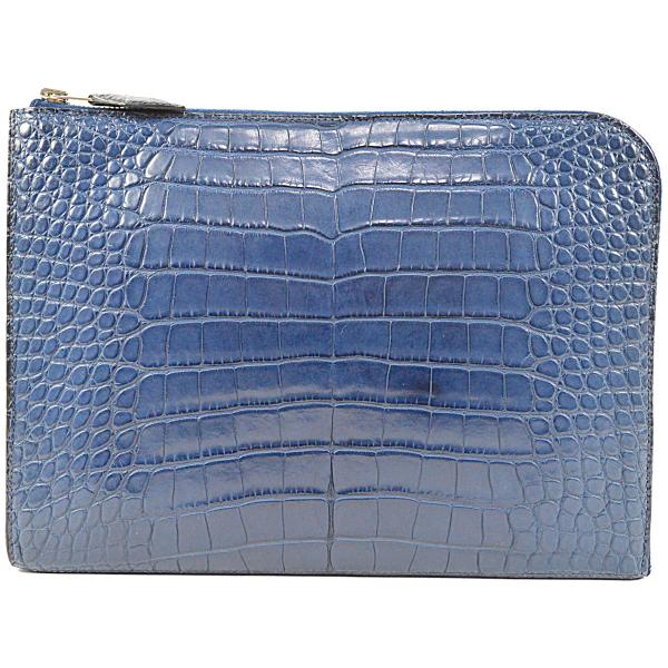 HERMES エルメス 希少 極上の逸品 ジップタブレット ネイビー HERMES エルメス 希少 極上の逸品 ジップタブレット ネイビー