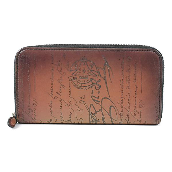 Berluti（ベルルッティ） 現行ロゴ センタースタンプ ラウンド長財布