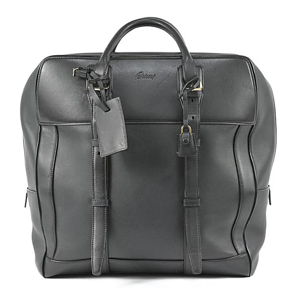 Brioni（ブリオーニ） メンズ ボストンバッグ ネイビー レザー メンズ