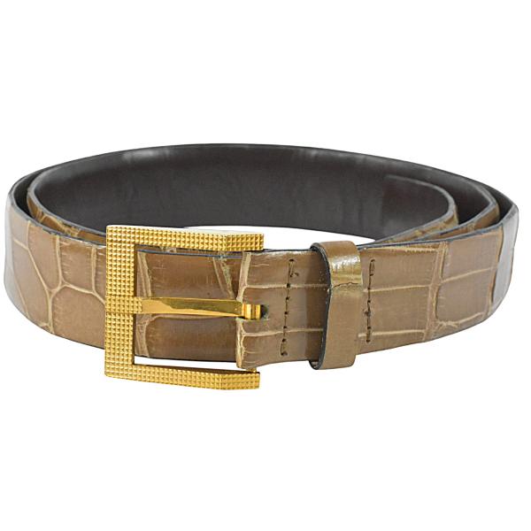 ジリー 超豪華 クロコダイル メンズ ベルト ジリ 世界で最高の衣