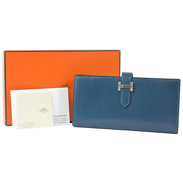 HERMES（エルメス） 美品 ベアンスフレ マチあり メンズ 小銭入れ付き