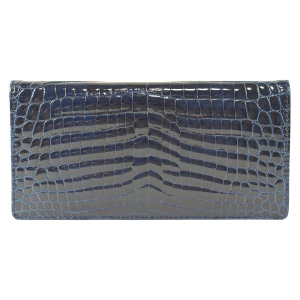 クロコダイル 未使用品 極上 スモールクロコダイル 無双仕立て 艶有