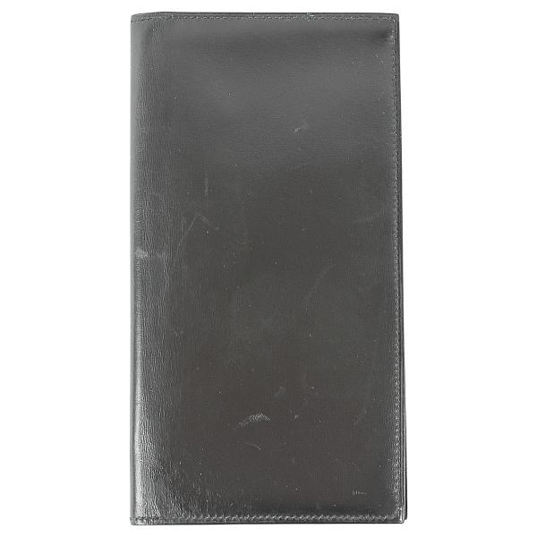 エルメス HERMES 札入れ オオサカ ヴィンテージ 二つ折り ブラック HERMES（エルメス） メンズ 長財布 オオサカ 長札入れ ボックスカーフ