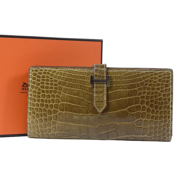 HERMES（エルメス） 超豪華 極上の逸品 アリゲーター 長財布