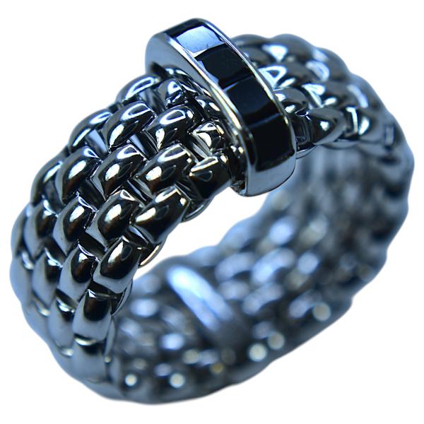 フォッペ flex it リング ブラックダイヤモンド イタリアンジュエラー