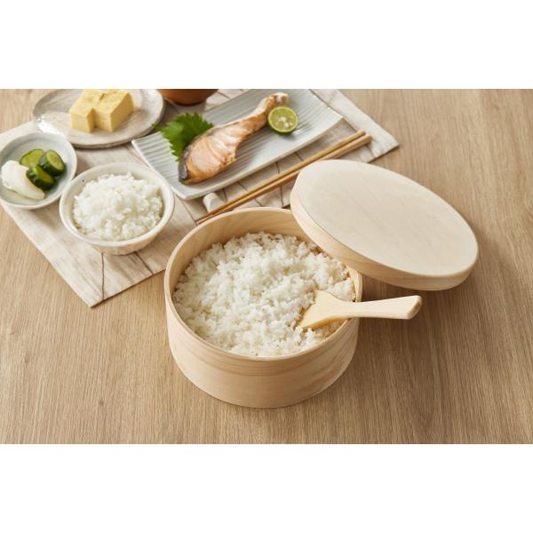 HANAKO　紀州産　おひつ　1.5合　炊きたての旨みをととのえる紀州のおひつ。職人の手仕事と木の香りが、ごはんをやさしく包み込む。
