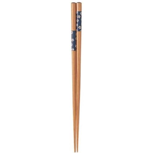 【メール便14本まで対応可能】イシダ お箸 先角小桜 23cm 11209