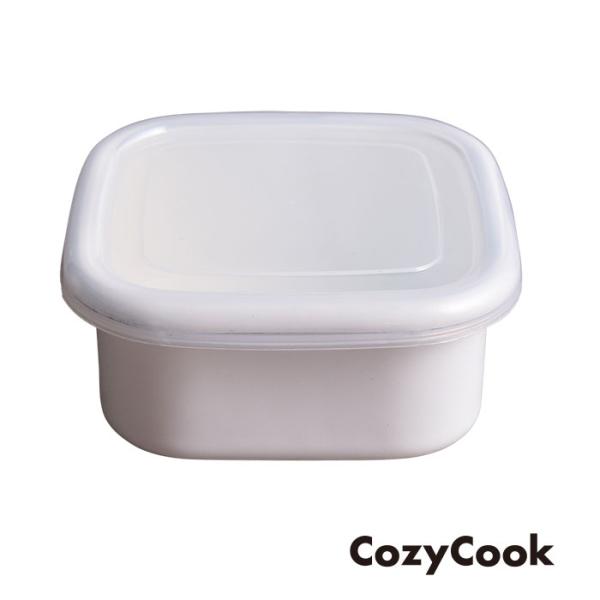 キッチン 容器　ホーロー コージークック ホーロー 保存容器 Lサイズ 16cm ホーロー容器 シール
