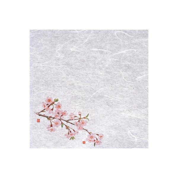 新・濡れ奉書紙（100枚入） 桜 （2月〜4月） 200×200mm
