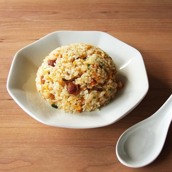 チャーハン皿 八角 炒飯皿 中華 19.5cm 中華食器 皿 プレート 盛り皿 餃子皿 冷やし中華皿 白 日本製 美濃焼 おしゃれ