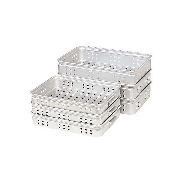 アカオ アルミ穴明手付番重（大）80mm : キッチングッズ柳屋 ヤフー店