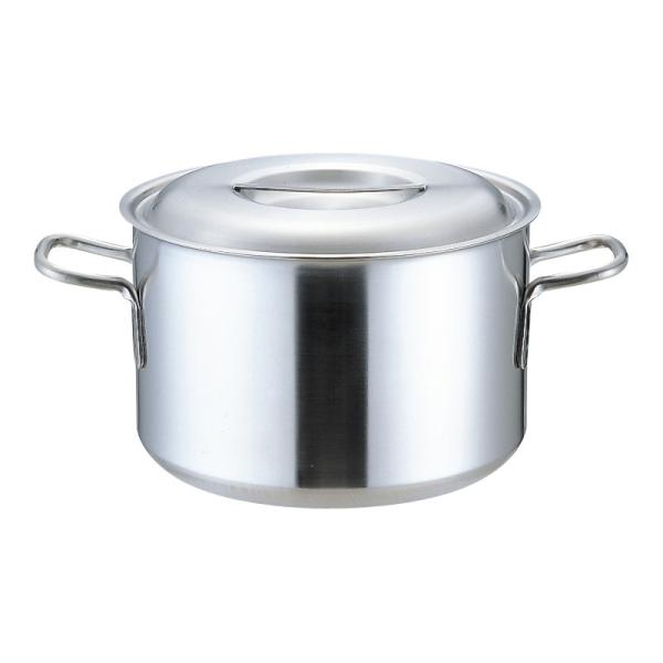 半寸胴鍋 仔犬印 プロデンジ半寸胴 42cm IH対応 ステンレス半寸胴鍋