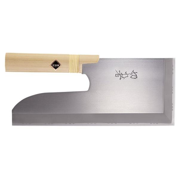 切れ者ステン麺切包丁300 A-1058 300mm そば包丁 切れ者ステン金2号麺切り包丁300mm A-1058 : キッチン