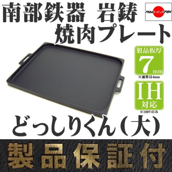 岩鋳（IWACHU） 焼肉プレート 南部鉄器 オイルプレート どっしりくん
