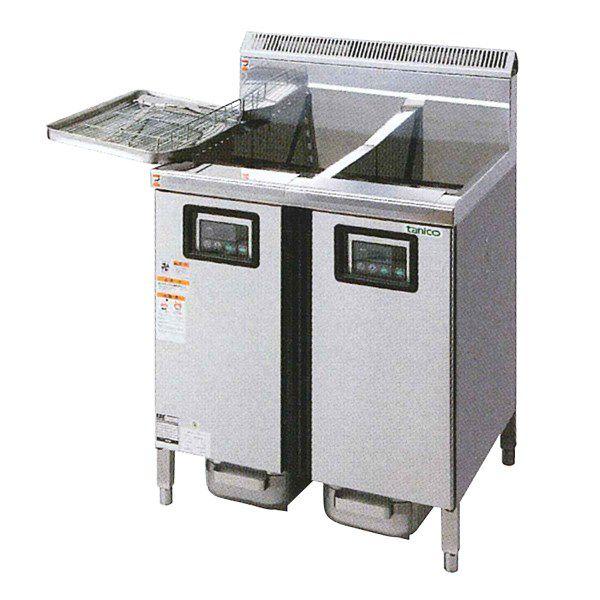 tanikoガスフライヤー   2017年   15L ☆タニコー 2槽ガスフライヤー 都市ガス用 15L×2☆